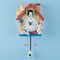Collections Etc Hand-Painted Kitten Pendulum Wall Clock